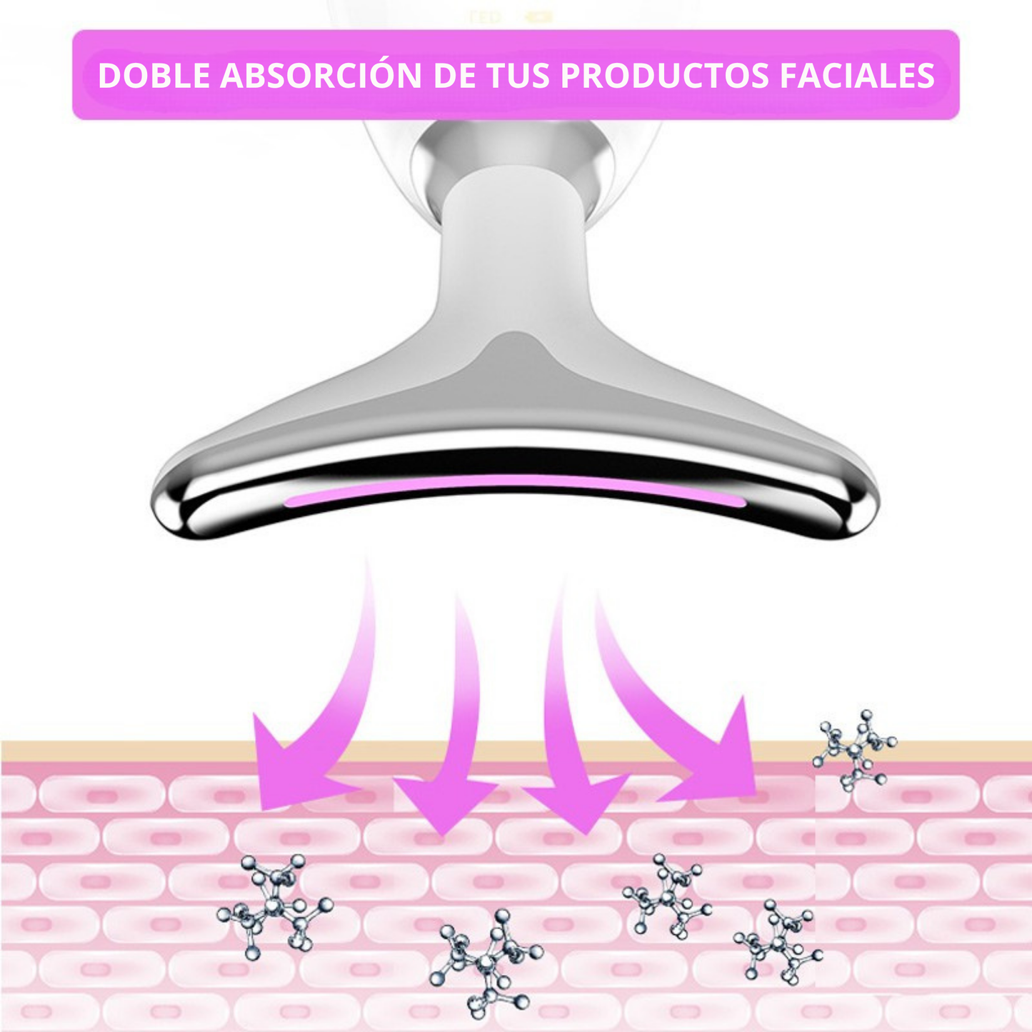 Masajeador Eléctrico EMS rejuvenecedor facial